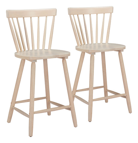 Tyce Natural Counter Stool (Set of 2) by Zuomod at Eve Furniture
