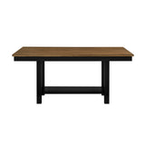 Tyler Black/Brown 65" Dining Room Set by Homelegance at Eve Furniture