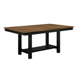 Tyler Black/Brown 65" Dining Room Set by Homelegance at Eve Furniture