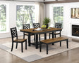 Tyler Black/Brown 65" Dining Room Set by Homelegance at Eve Furniture