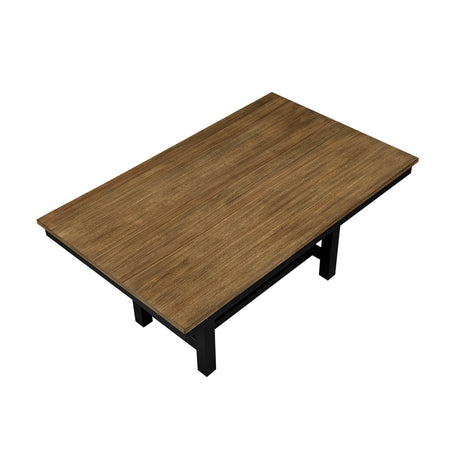 Tyler Brown/Black 5-Piece Dining Room Set by Homelegance at Eve Furniture