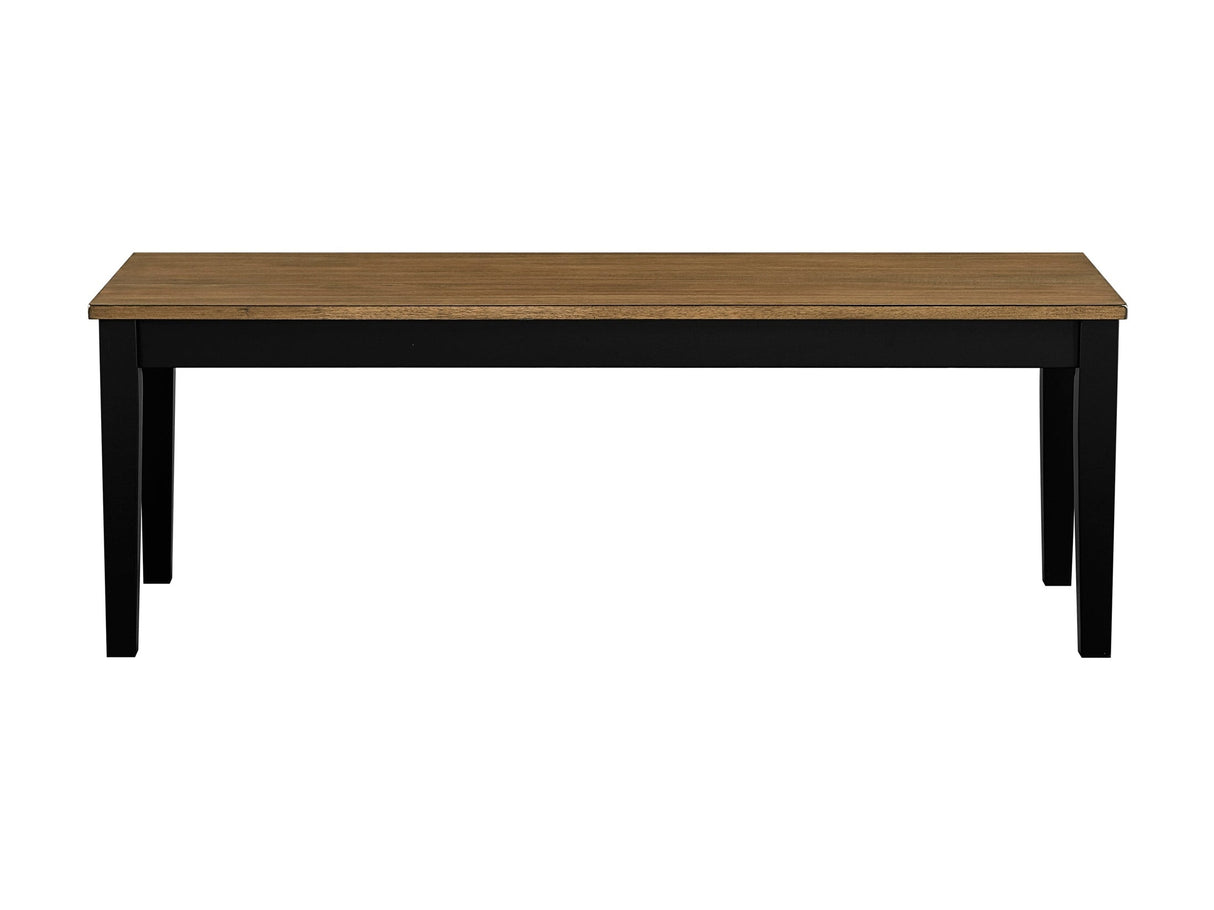 Tyler Brown/Black Bench by Homelegance at Eve Furniture