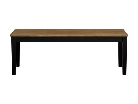 Tyler Brown/Black Bench by Homelegance at Eve Furniture