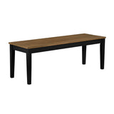 Tyler Brown/Black Bench by Homelegance at Eve Furniture
