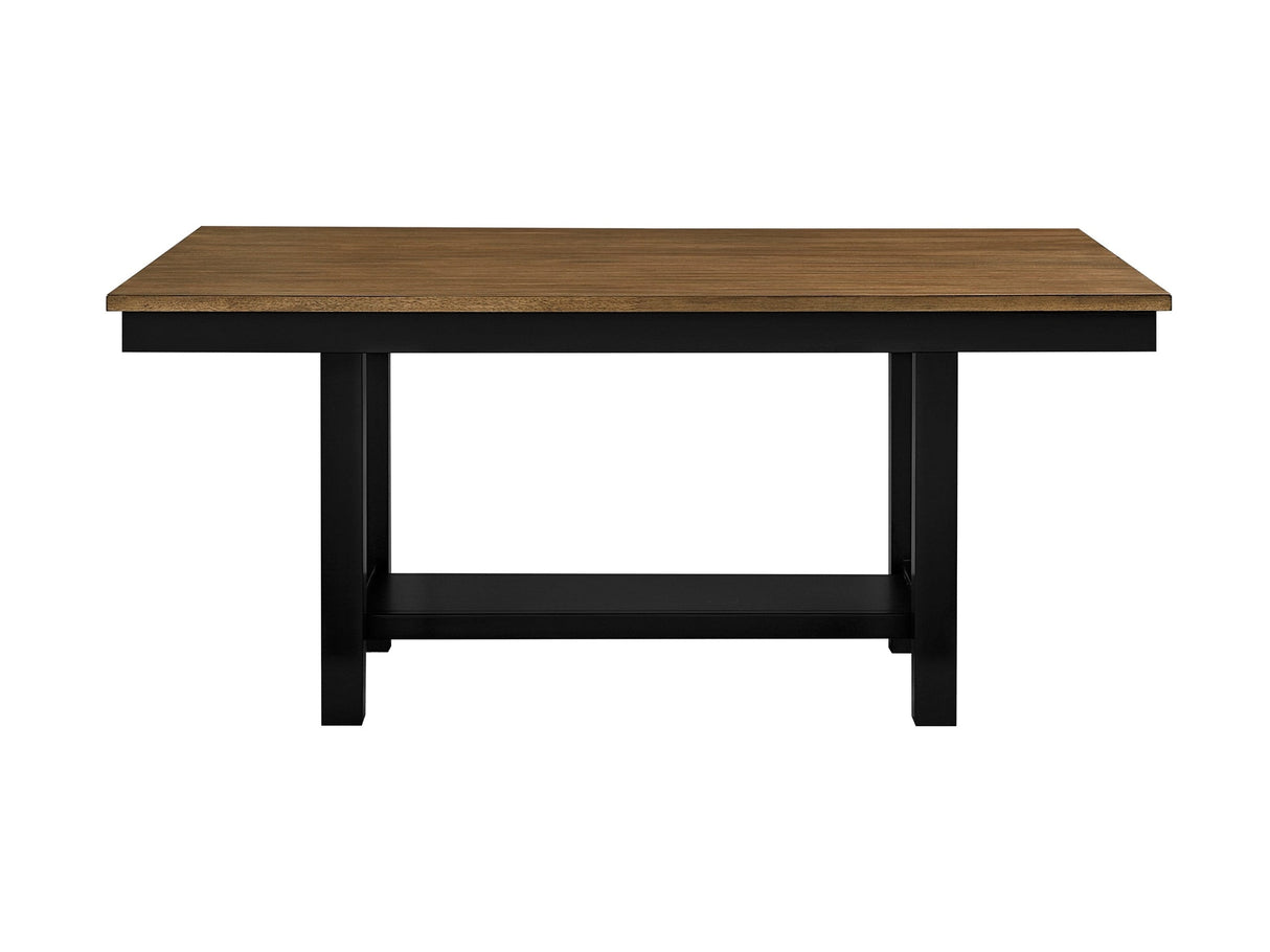 Tyler Brown/Black Dining Table by Homelegance at Eve Furniture