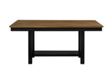 Tyler Brown/Black Dining Table by Homelegance at Eve Furniture