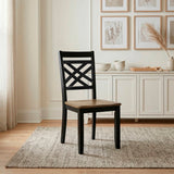 Tyler Brown/Black Side Chair, Set of 2 by Homelegance at Eve Furniture