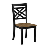 Tyler Brown/Black Side Chair, Set of 2 by Homelegance at Eve Furniture