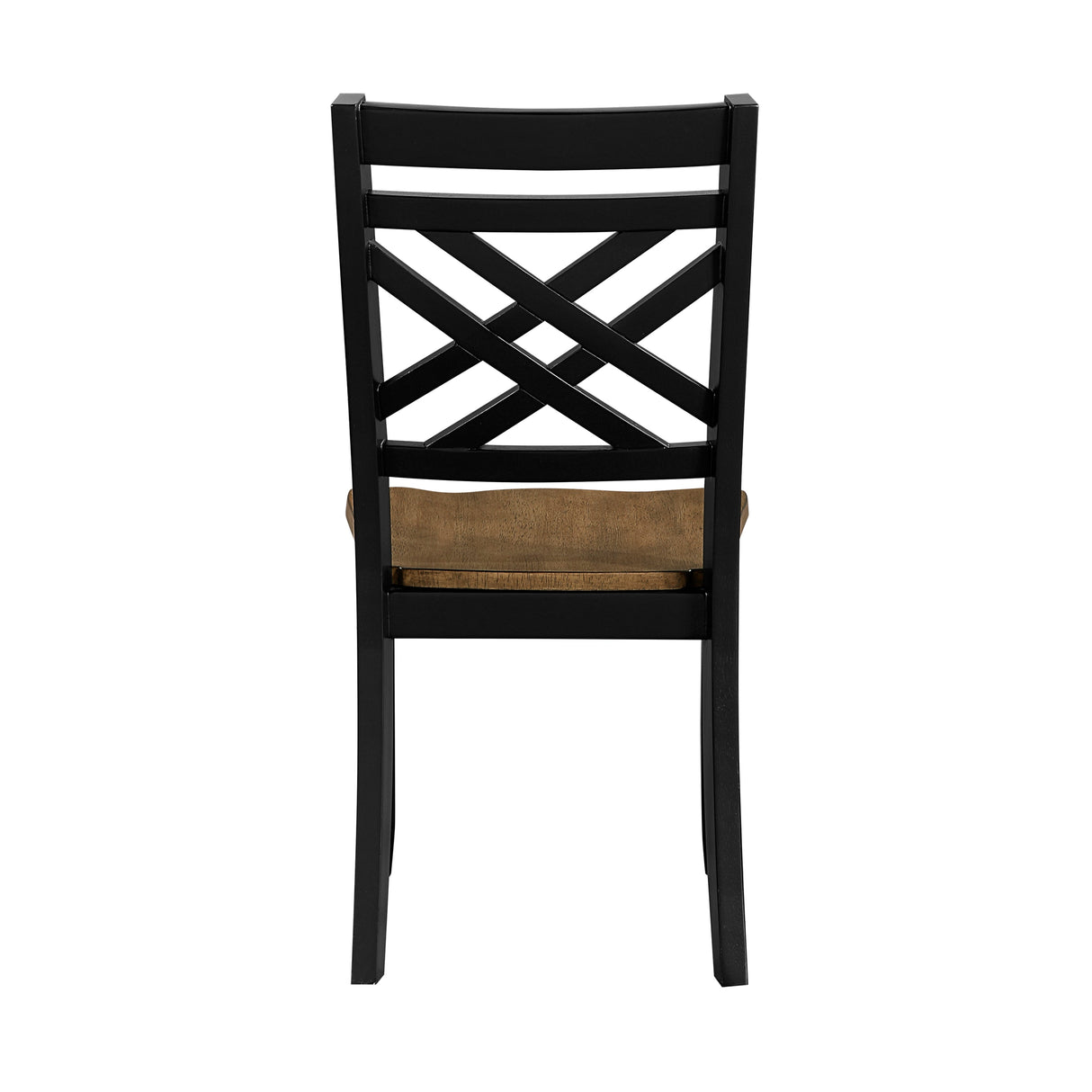 Tyler Brown/Black Side Chair, Set of 2 by Homelegance at Eve Furniture