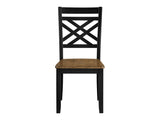 Tyler Brown/Black Side Chair, Set of 2 by Homelegance at Eve Furniture