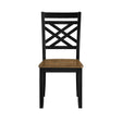 Tyler Brown/Black Side Chair, Set of 2 by Homelegance at Eve Furniture