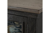 Tyler Creek Black/Gray 74" TV Stand by Ashley at Eve Furniture