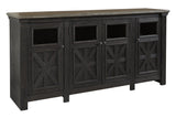 Tyler Creek Black/Gray 74" TV Stand by Ashley at Eve Furniture