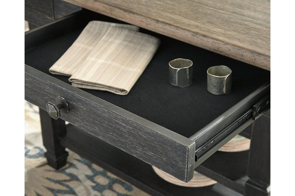 Tyler Creek Black/Gray Counter Height Dining Table by Ashley at Eve Furniture