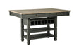 Tyler Creek Black/Gray Counter Height Dining Table by Ashley at Eve Furniture