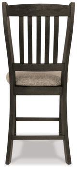 Tyler Creek Black/Gray Counter Height Dining Table with 4 Barstools by Ashley at Eve Furniture