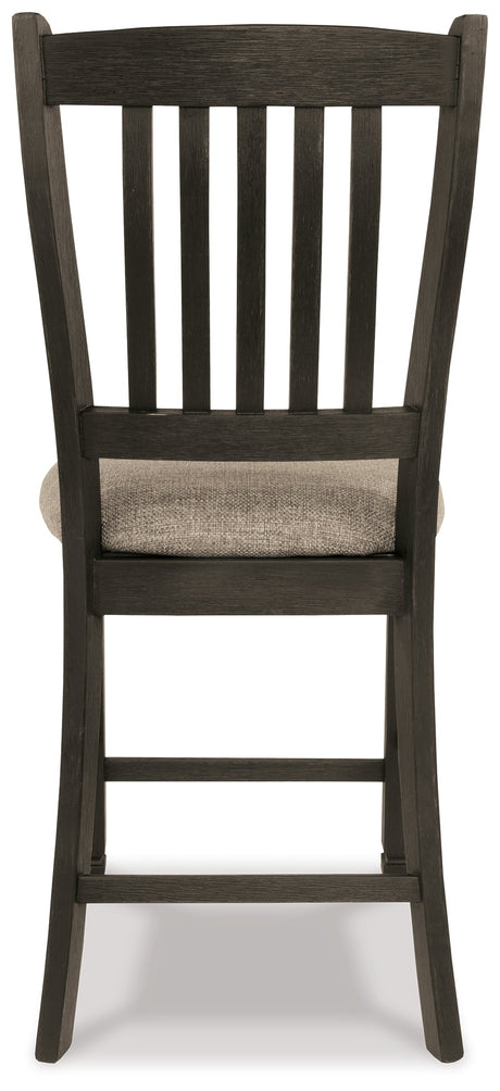 Tyler Creek Black/Gray Counter Height Dining Table with 4 Barstools by Ashley at Eve Furniture