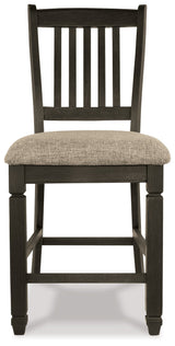 Tyler Creek Black/Gray Counter Height Dining Table with 4 Barstools by Ashley at Eve Furniture