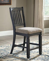 Tyler Creek Black/Gray Counter Height Dining Table with 4 Barstools by Ashley at Eve Furniture