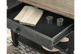 Tyler Creek Black/Gray Counter Height Dining Table with 4 Barstools by Ashley at Eve Furniture