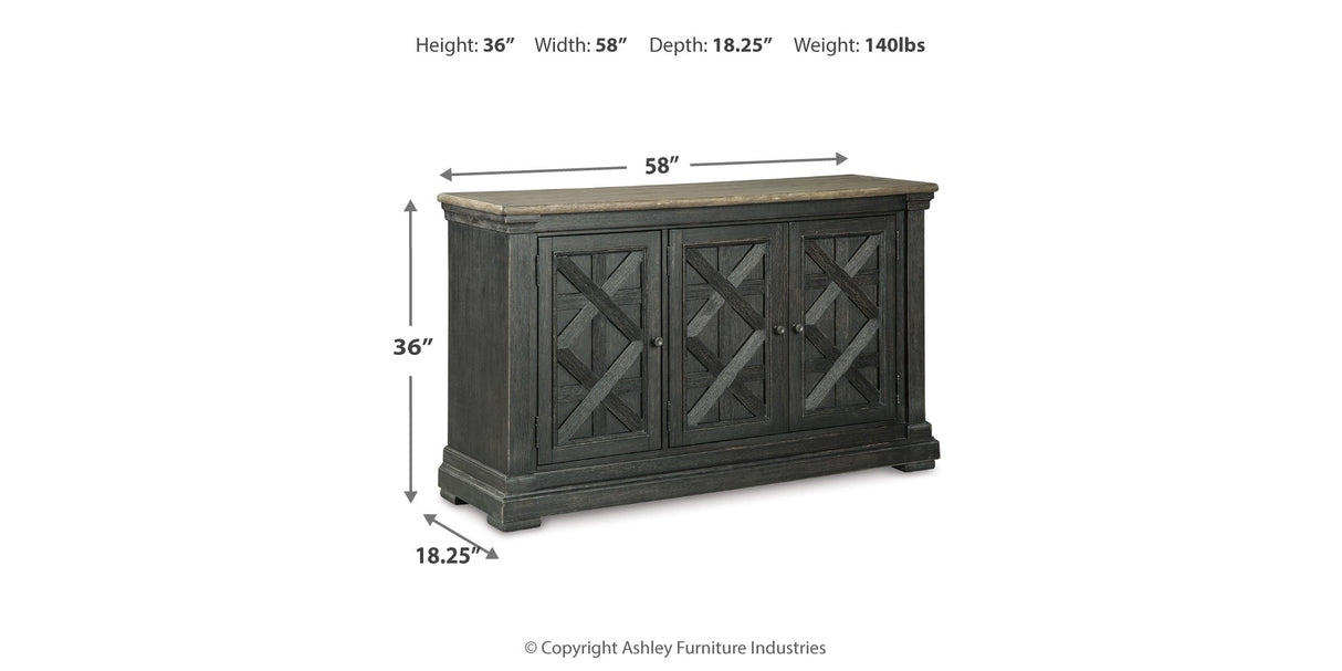 Tyler Creek Black/Gray Dining Server by Ashley at Eve Furniture