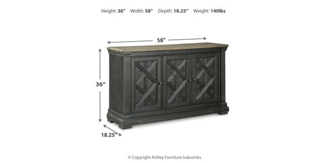 Tyler Creek Black/Gray Dining Server by Ashley at Eve Furniture