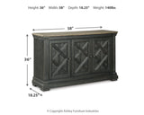 Tyler Creek Black/Gray Dining Server by Ashley at Eve Furniture