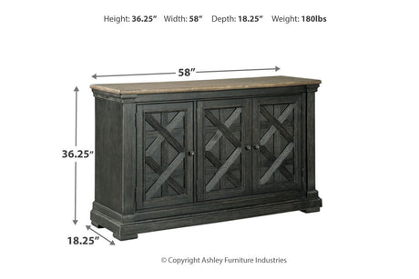 Tyler Creek Black/Gray Dining Server by Ashley at Eve Furniture