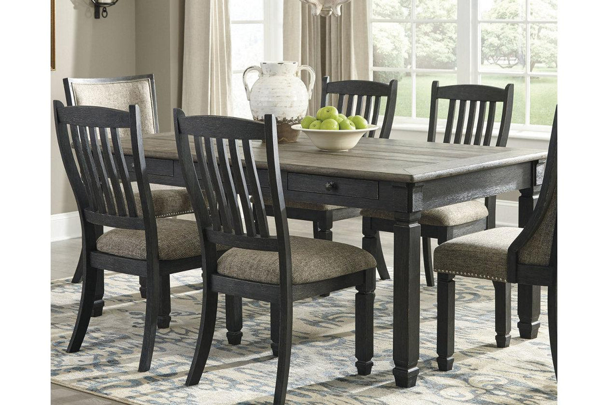 Tyler Creek Black/Gray Dining Table by Ashley at Eve Furniture