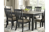 Tyler Creek Black/Gray Dining Table by Ashley at Eve Furniture