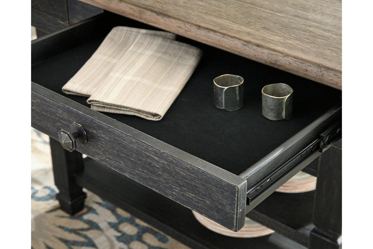 Tyler Creek Black/Gray Dining Table by Ashley at Eve Furniture