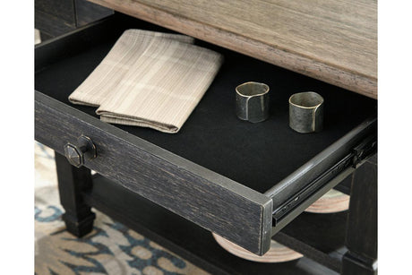 Tyler Creek Black/Gray Dining Table by Ashley at Eve Furniture