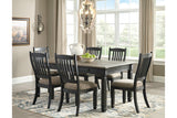 Tyler Creek Black/Gray Dining Table by Ashley at Eve Furniture