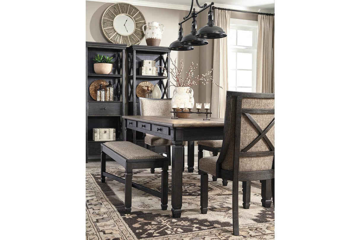 Tyler Creek Black/Gray Dining Table by Ashley at Eve Furniture