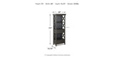 Tyler Creek Black/Gray Display Cabinet by Ashley at Eve Furniture