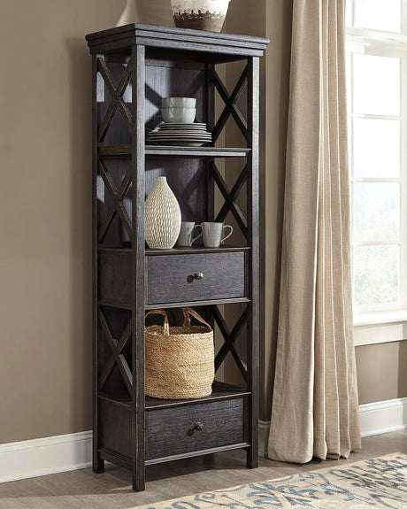 Tyler Creek Black/Gray Display Cabinet by Ashley at Eve Furniture