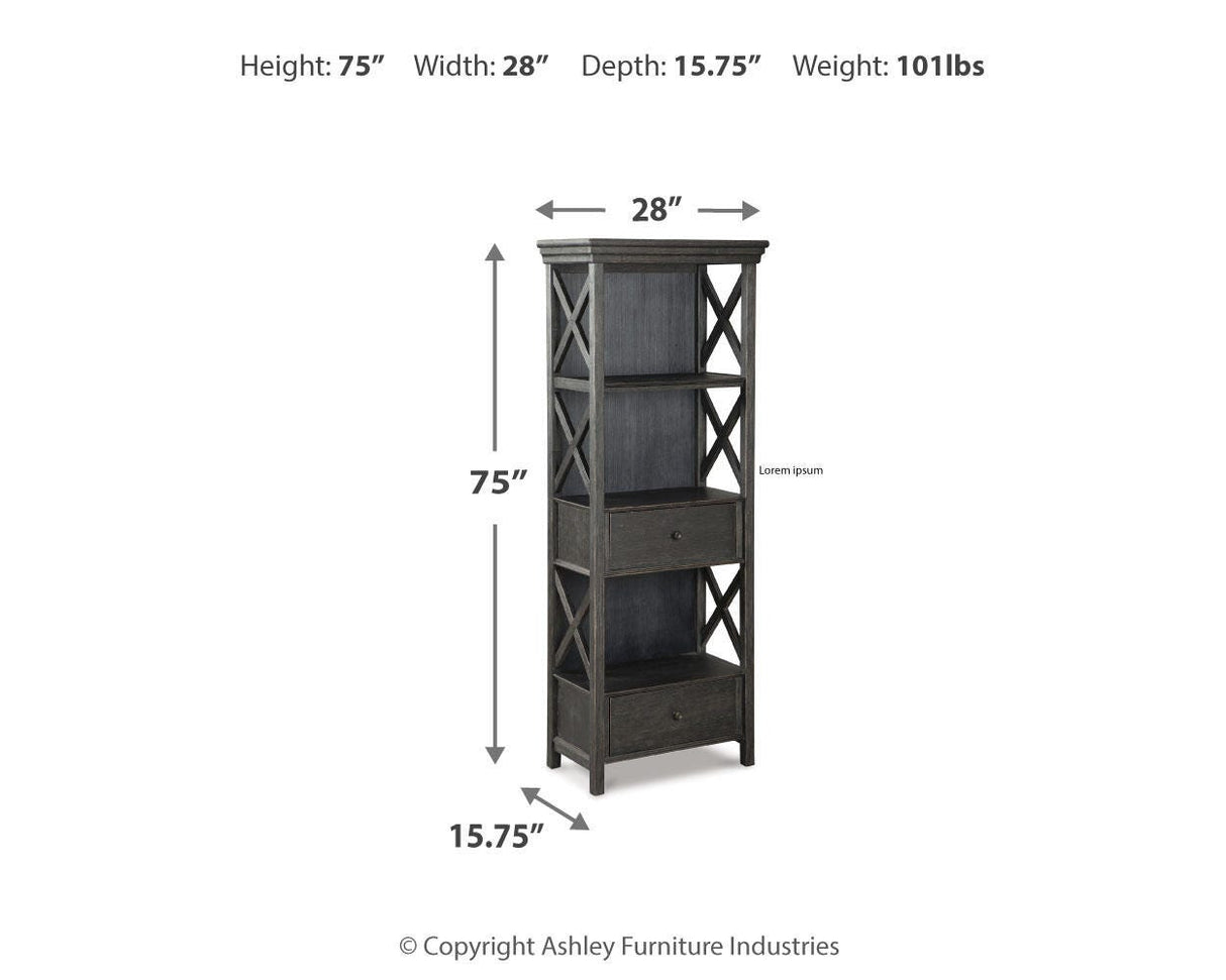 Tyler Creek Black/Gray Display Cabinet by Ashley at Eve Furniture