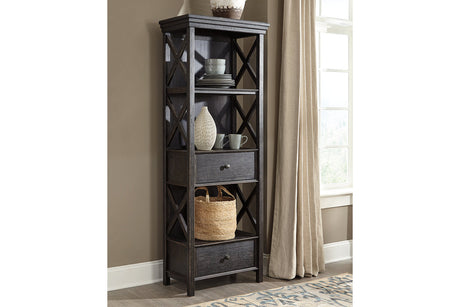 Tyler Creek Black/Gray Display Cabinet by Ashley at Eve Furniture