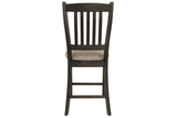 Tyler Creek Black/Grayish Brown Counter Height Barstool, Set of 2 by Ashley at Eve Furniture