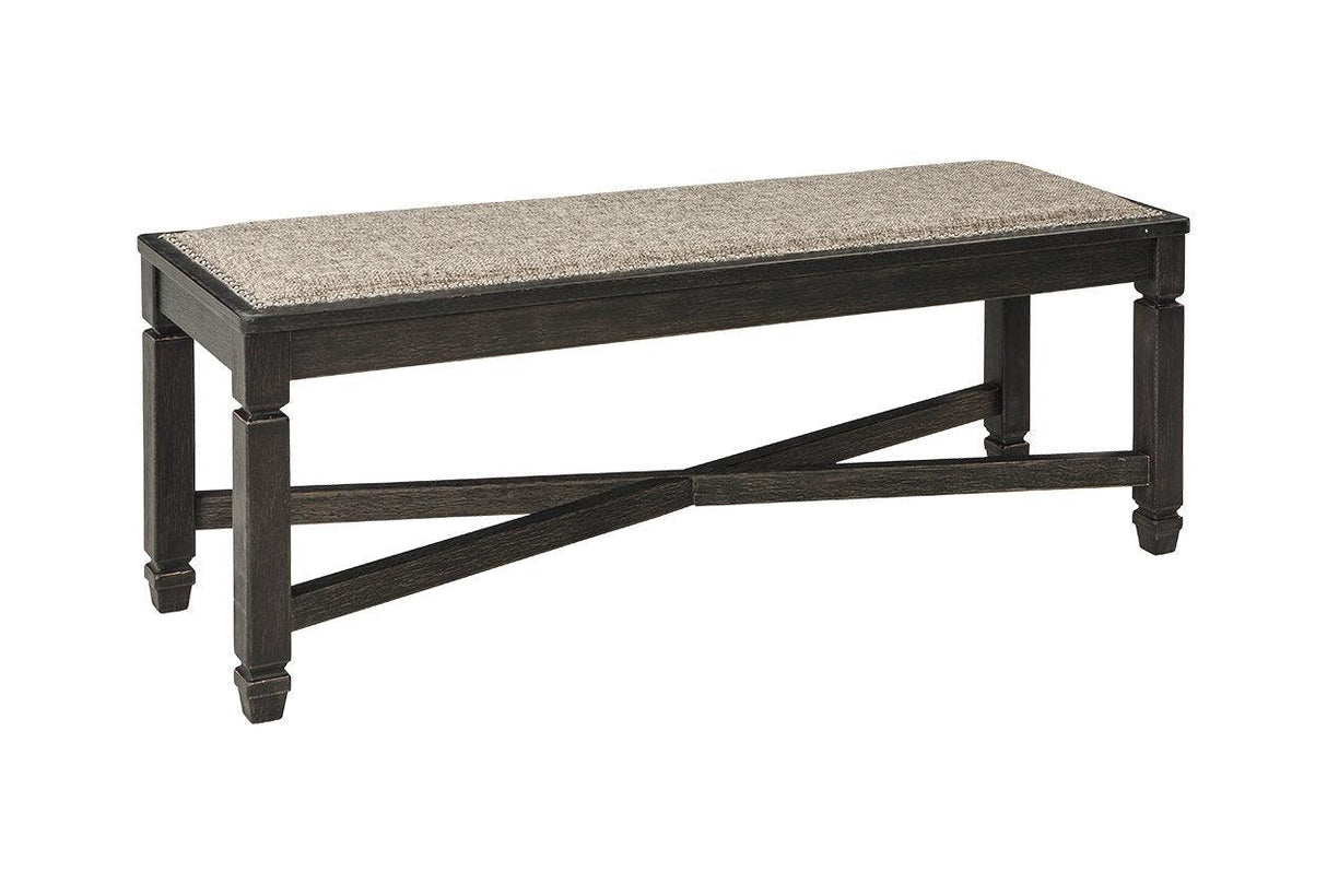Tyler Creek Black/Grayish Brown Dining Bench by Ashley at Eve Furniture