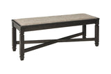 Tyler Creek Black/Grayish Brown Dining Bench by Ashley at Eve Furniture