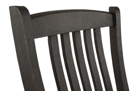 Tyler Creek Black/Grayish Brown Dining Chair, Set of 2 by Ashley at Eve Furniture