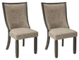 Tyler Creek Black/Grayish Brown Dining Chair, Set of 2 by Ashley at Eve Furniture