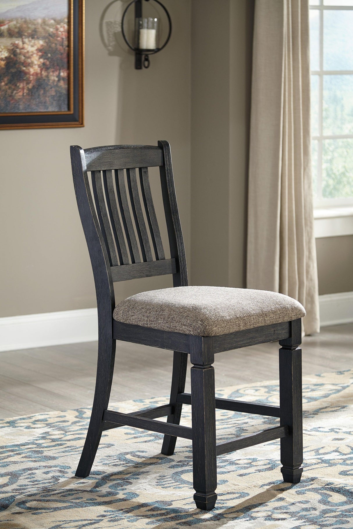 Tyler Creek Black/Grayish Brown Rectangular Dining Set by Ashley at Eve Furniture