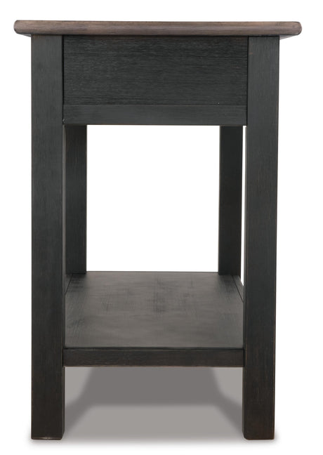 Tyler Creek Grayish Brown/Black Sofa/Console Table by Ashley at Eve Furniture
