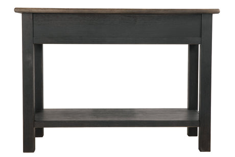 Tyler Creek Grayish Brown/Black Sofa/Console Table by Ashley at Eve Furniture