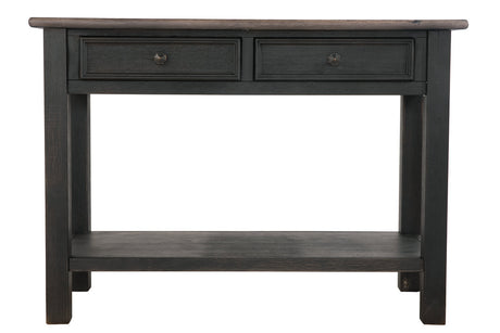 Tyler Creek Grayish Brown/Black Sofa/Console Table by Ashley at Eve Furniture