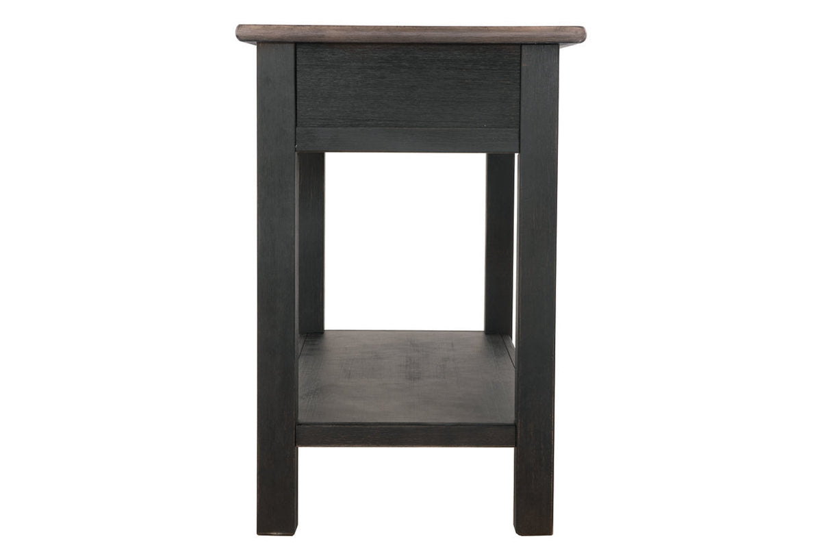 Tyler Creek Grayish Brown/Black Sofa/Console Table by Ashley at Eve Furniture