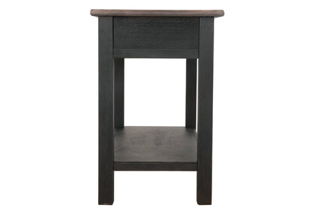 Tyler Creek Grayish Brown/Black Sofa/Console Table by Ashley at Eve Furniture