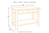 Tyler Creek Grayish Brown/Black Sofa/Console Table by ASHLEY FURNITURE at Eve Furniture